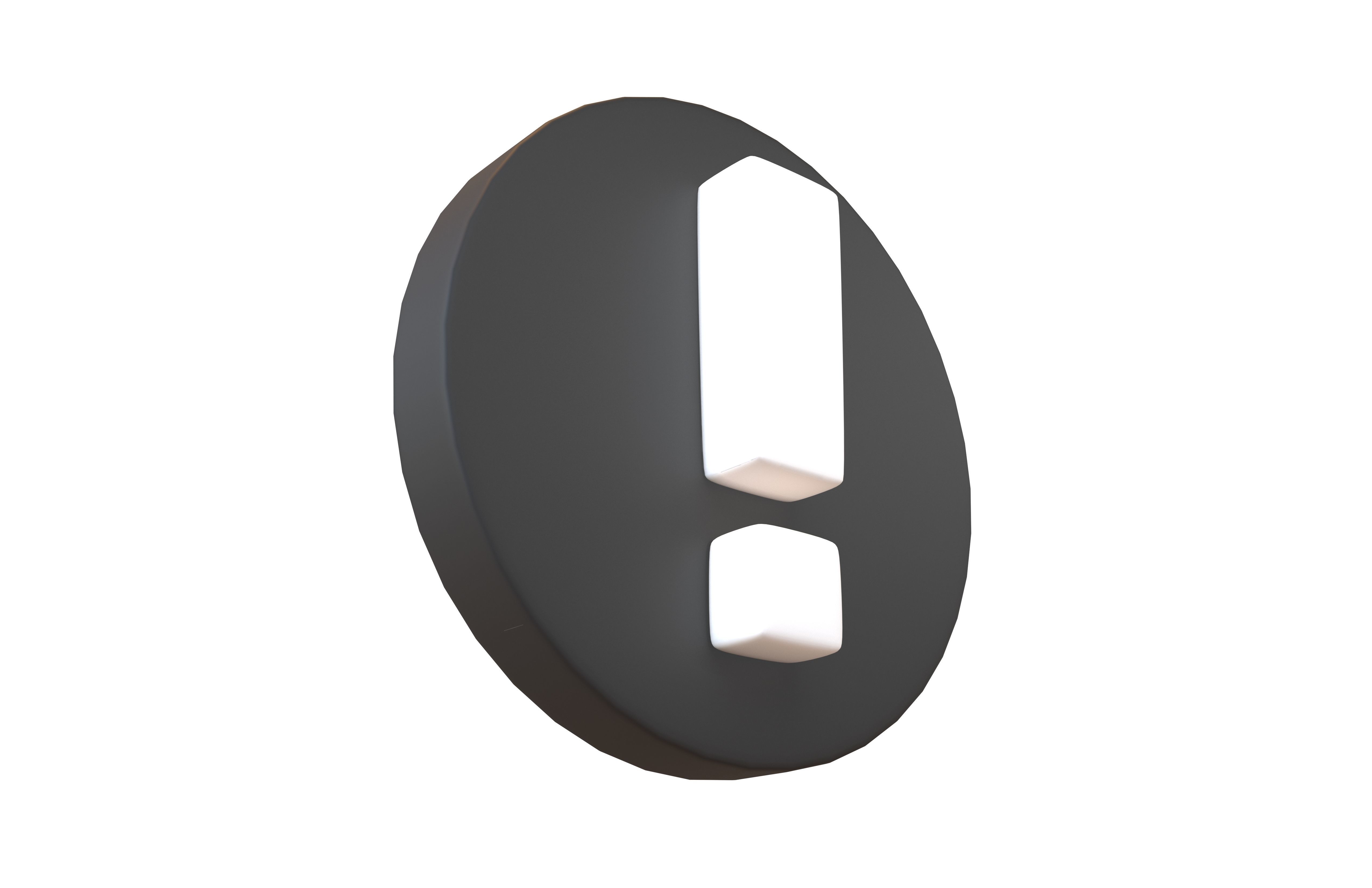 Exclamation Mark Symbol v2 004 Low-poly 3D model_3