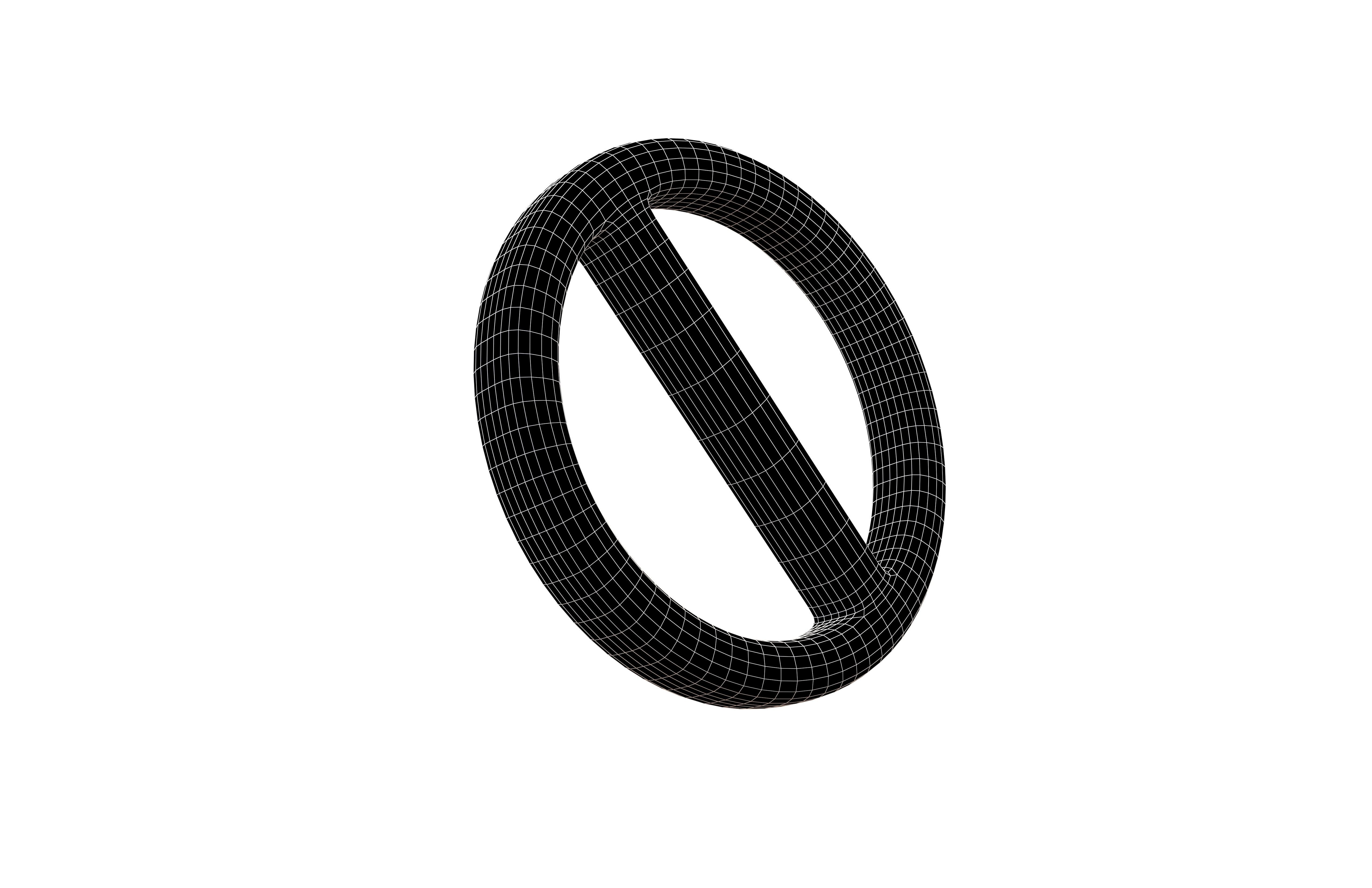 No Symbol v1 001 Low-poly 3D model_4