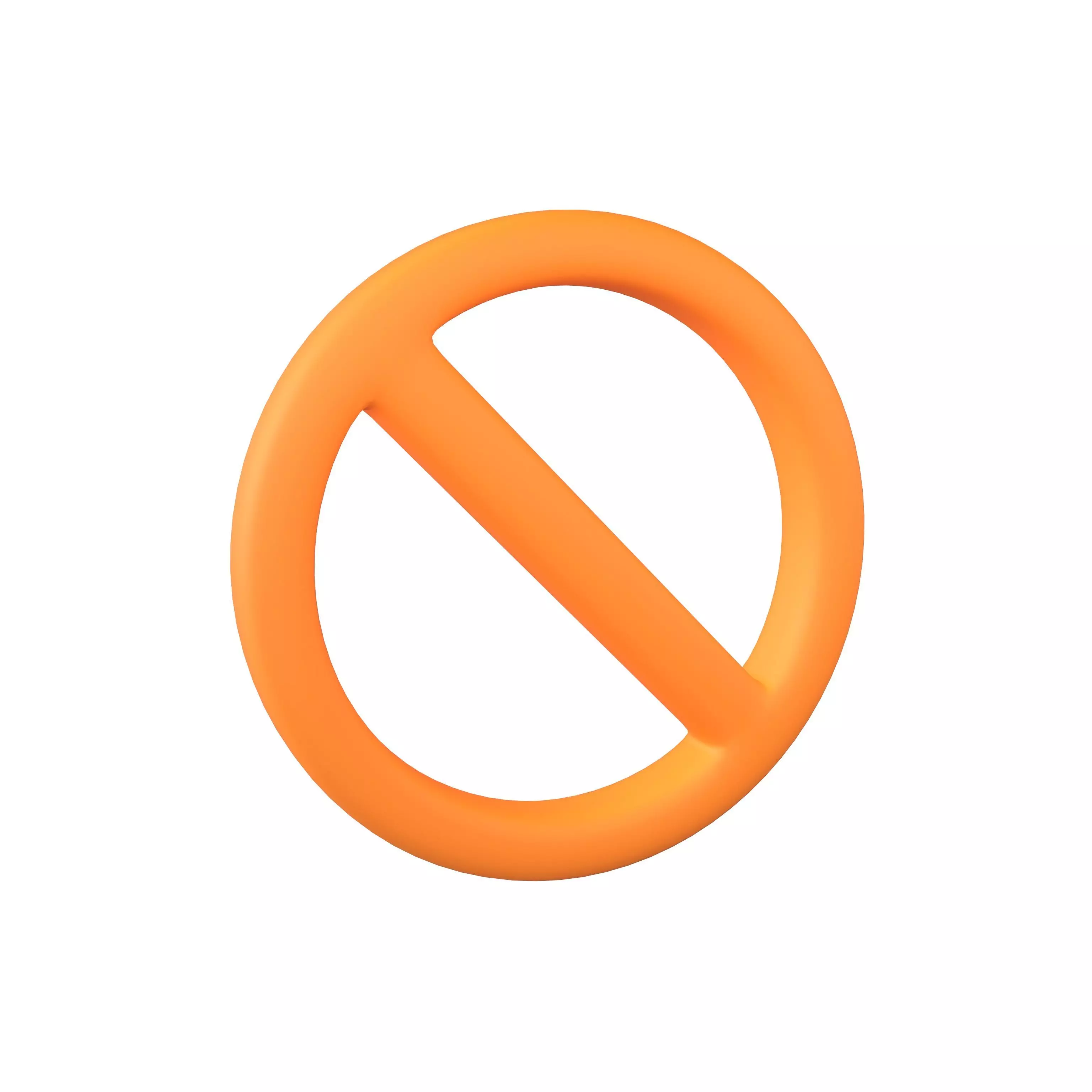 No Symbol v1 002 Low-poly 3D model_0