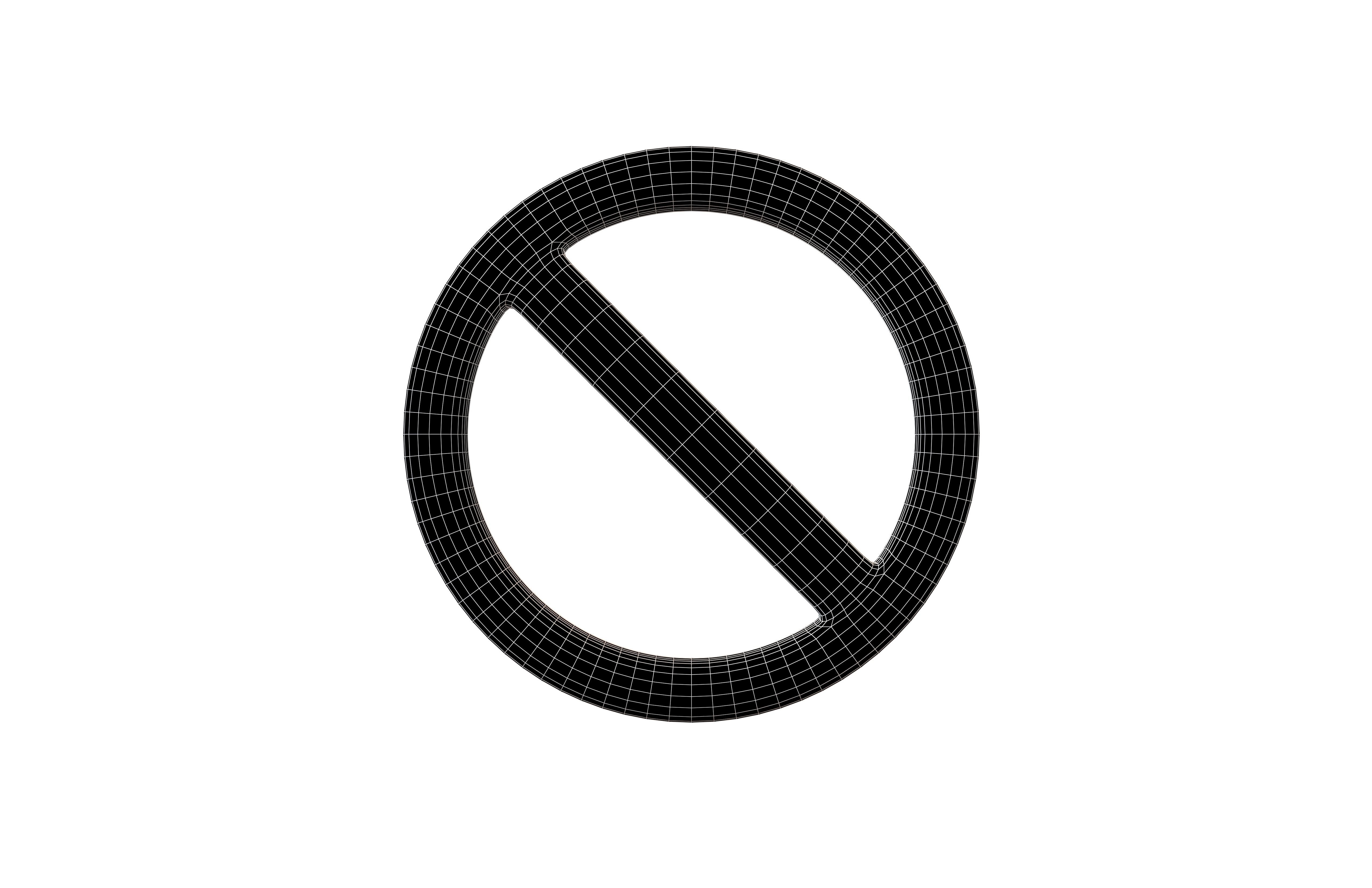 No Symbol v1 002 Low-poly 3D model_6