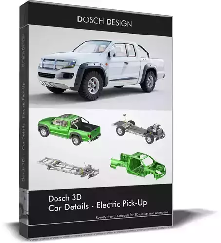 DOSCH 3D - Car Details - Electric Pick-Up 3D model