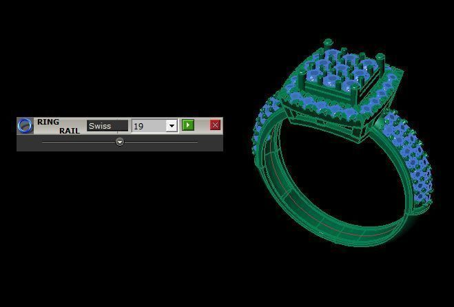 daimond ring 3D print model_12