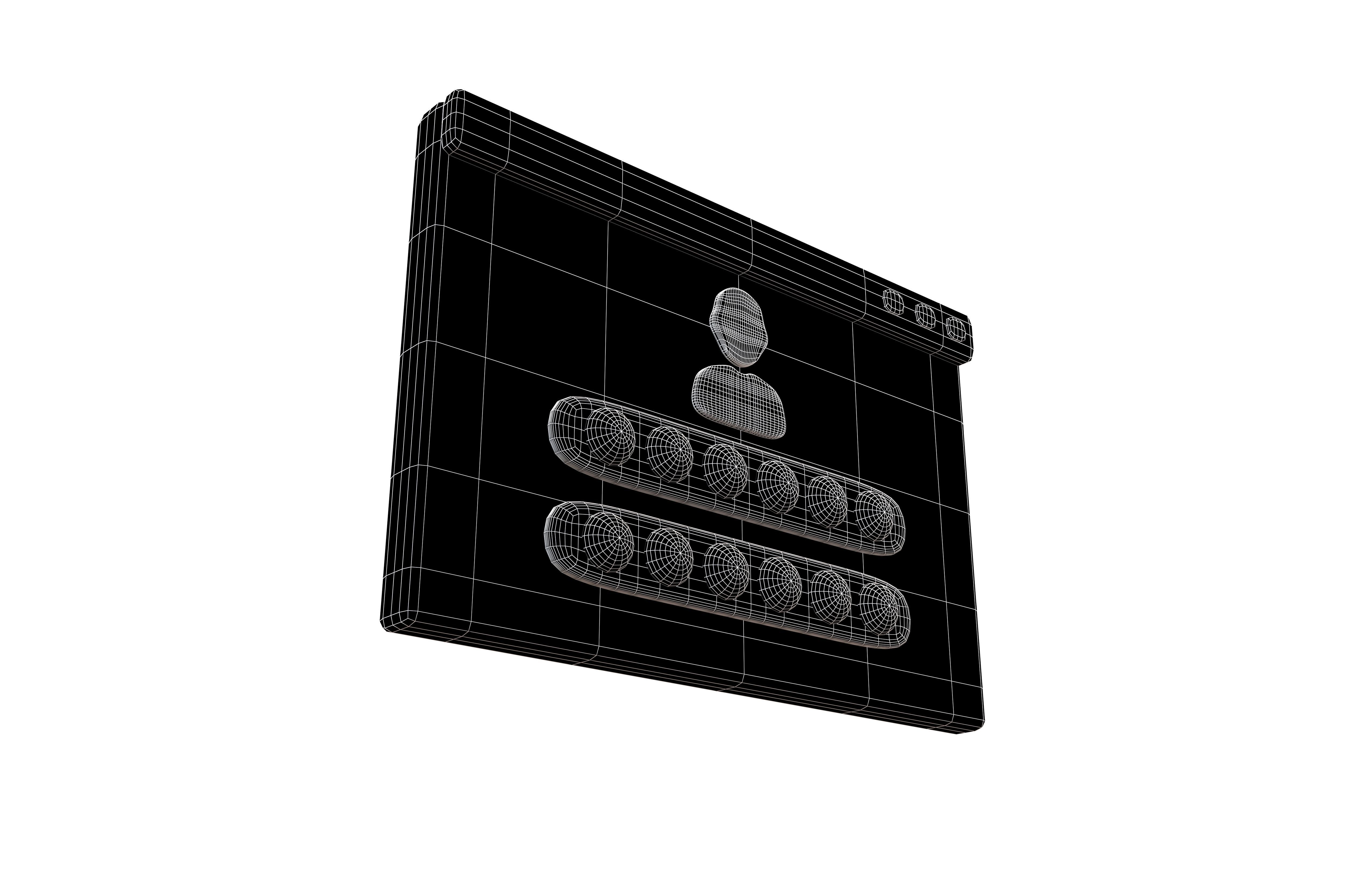 Website Login Incorrect Password Icon v1 004 Low-poly 3D model_7