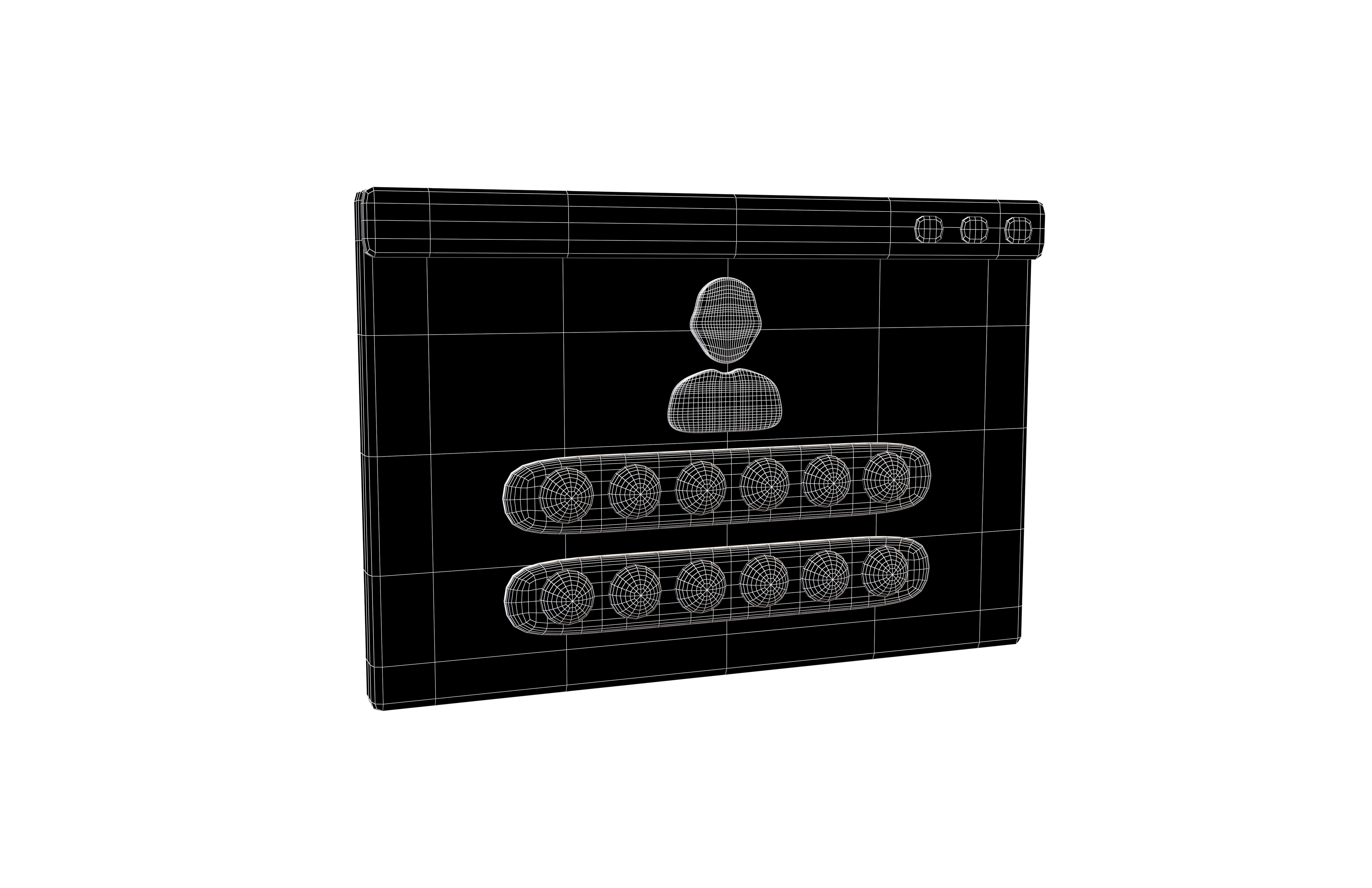 Website Login Incorrect Password Icon v1 004 Low-poly 3D model_4