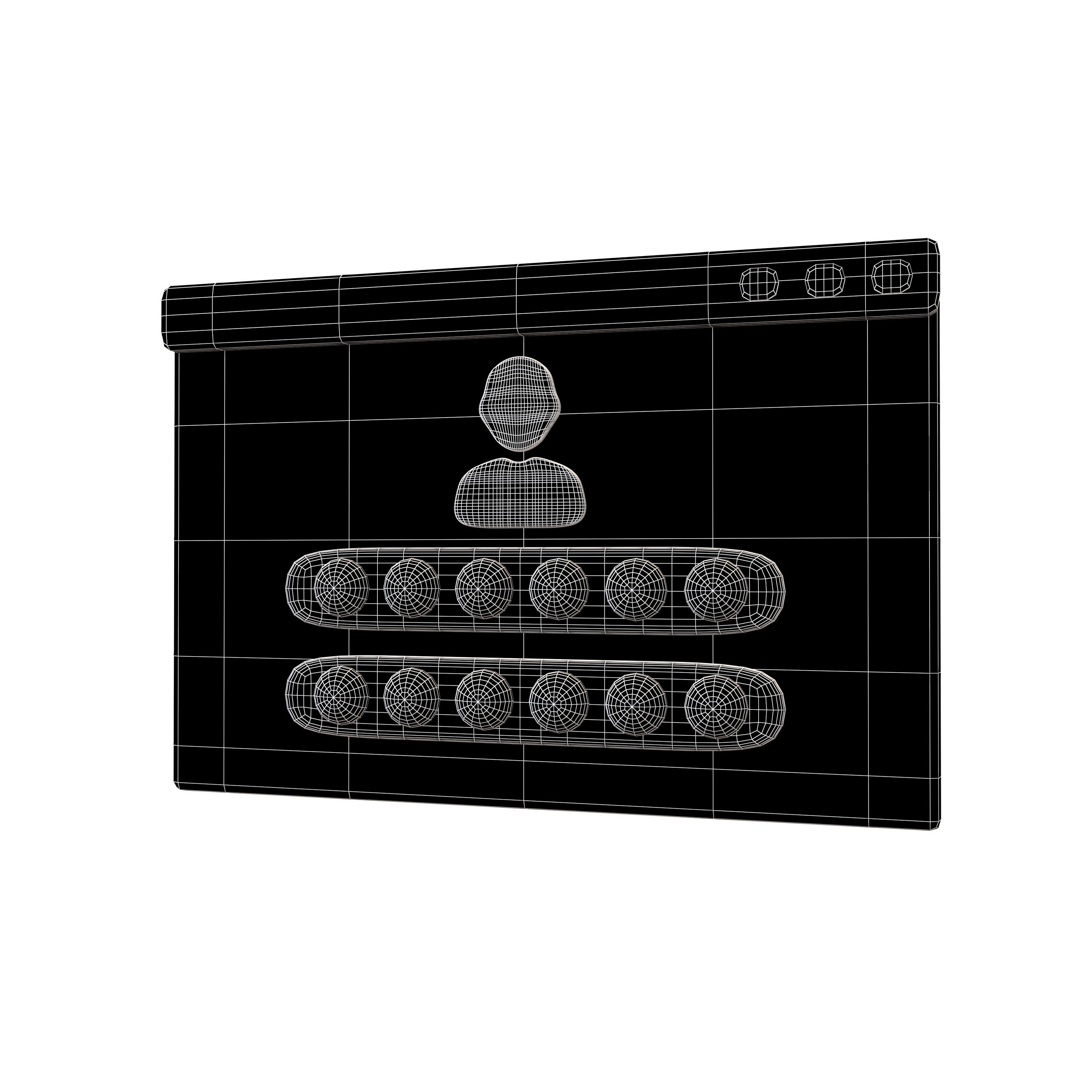 Website Login Incorrect Password Icon v1 004 Low-poly 3D model_5