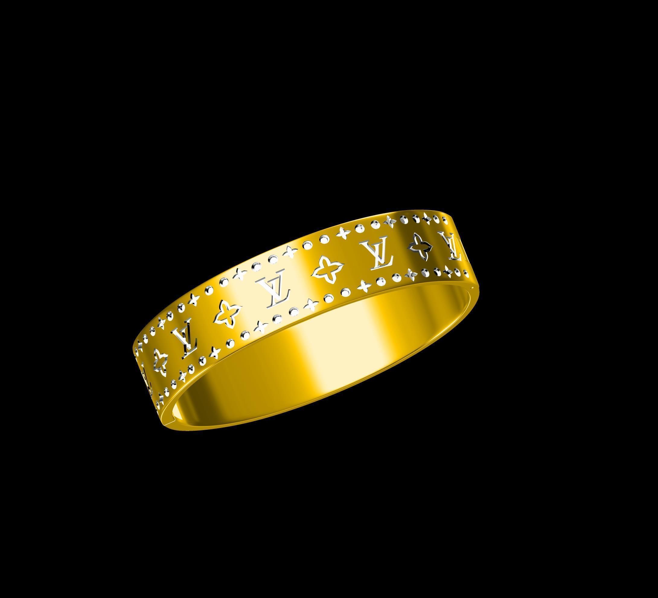 LOUIS VUITTON BANGLE 3D print model_3