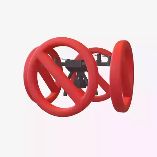 No Drone Zone 3D Icon v1 001