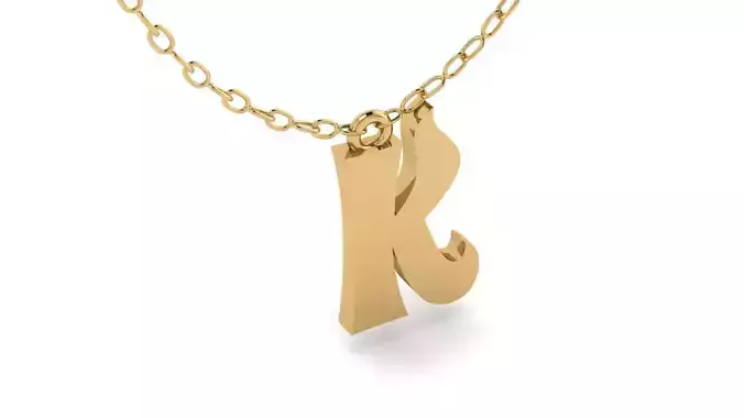 Alphabet Stylish Pendant