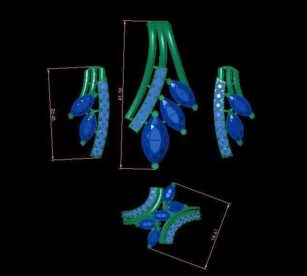 pendant set 3D print model_13