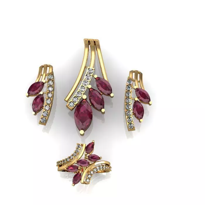 pendant set 3D print model_0