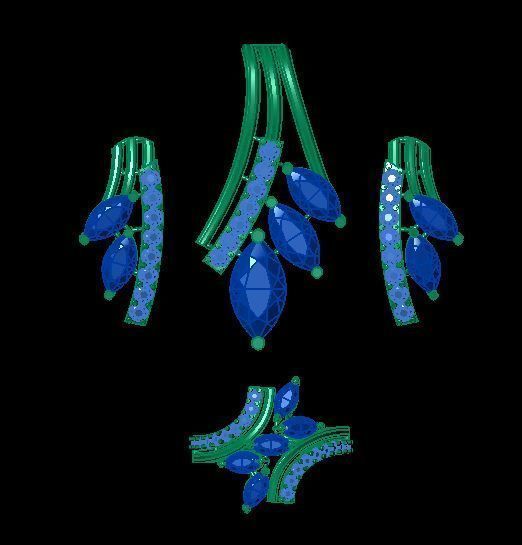 pendant set 3D print model_5