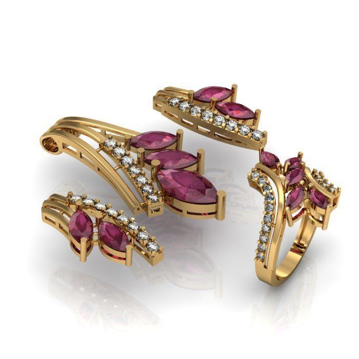 pendant set 3D print model_2