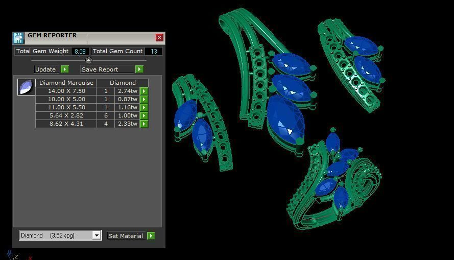 pendant set 3D print model_12