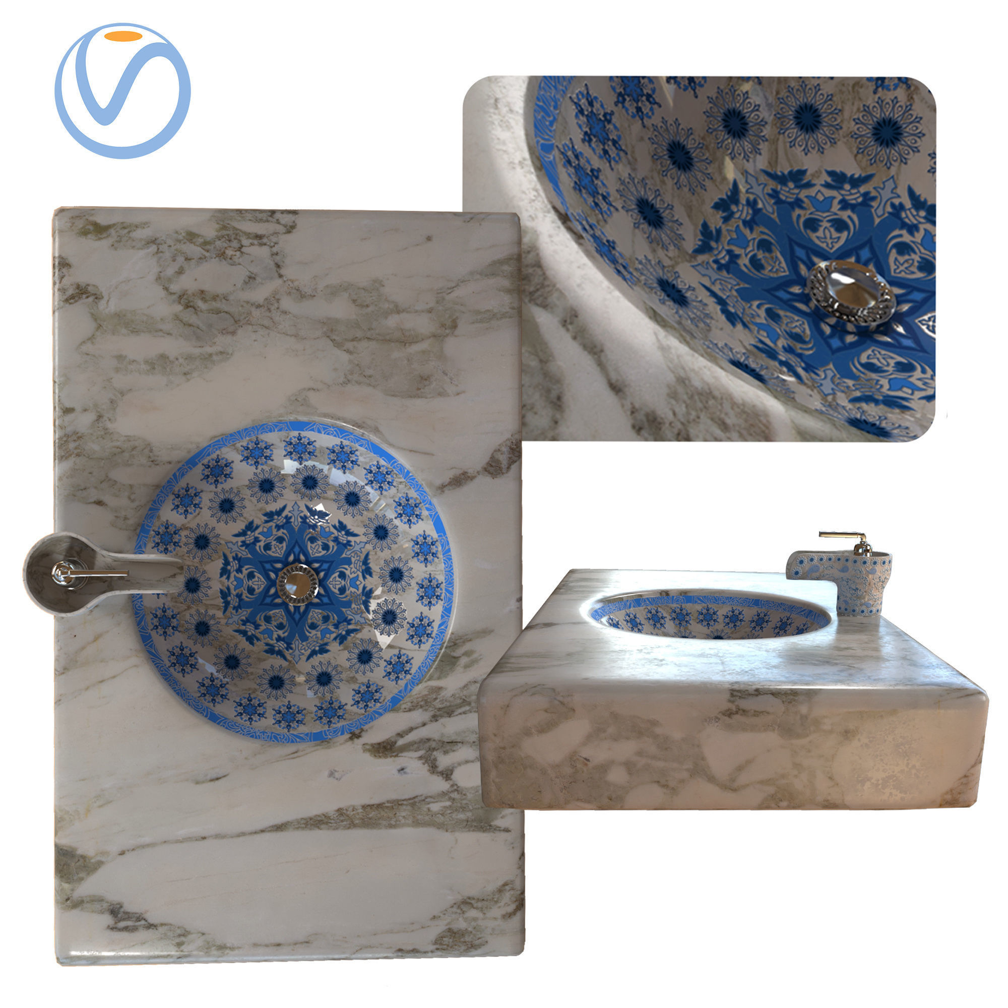 kohler marrakesh fauct 3D model_2