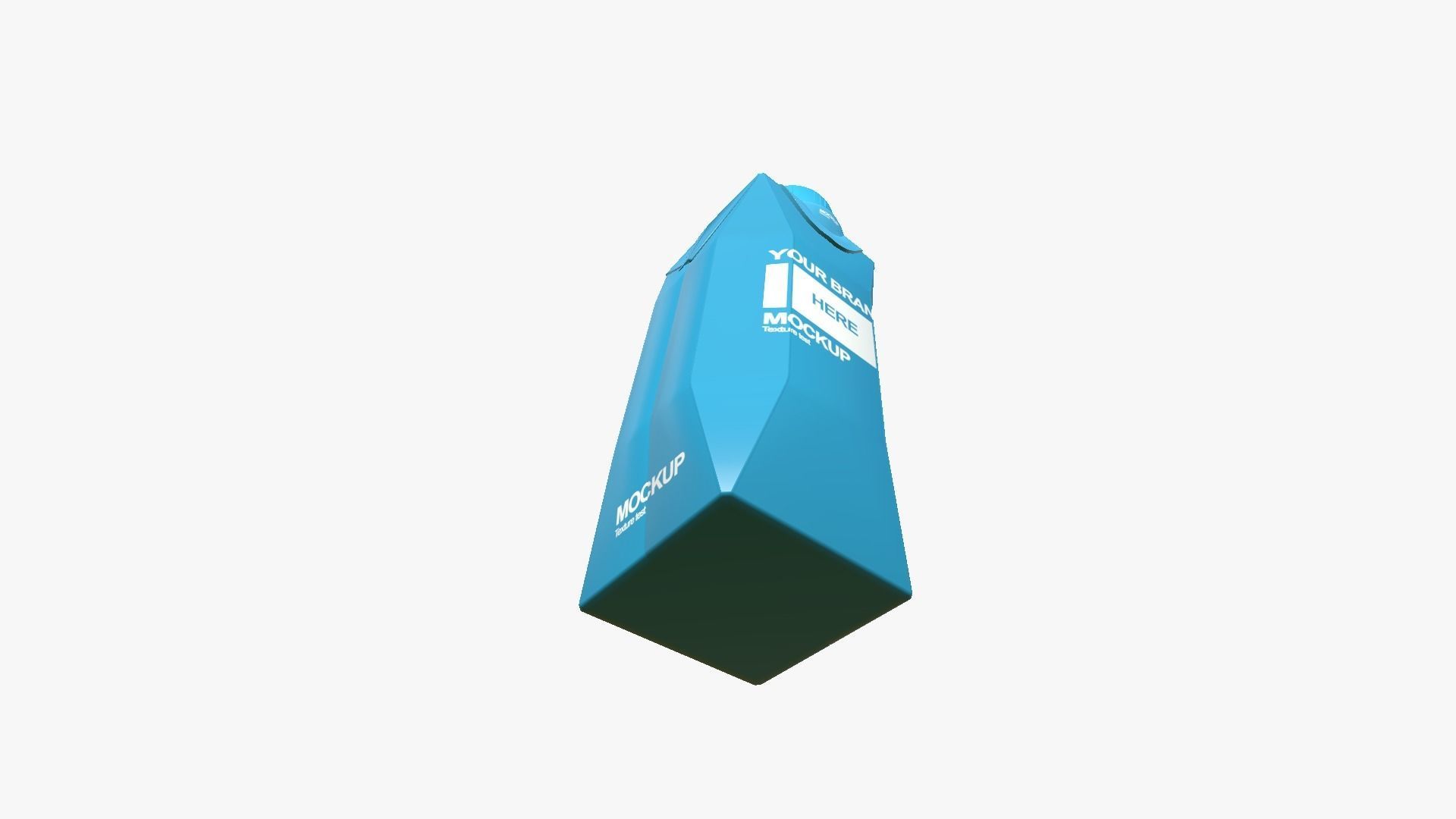 Carton Package A01 - Blank Mock Up Basic Template Low-poly 3D model_10