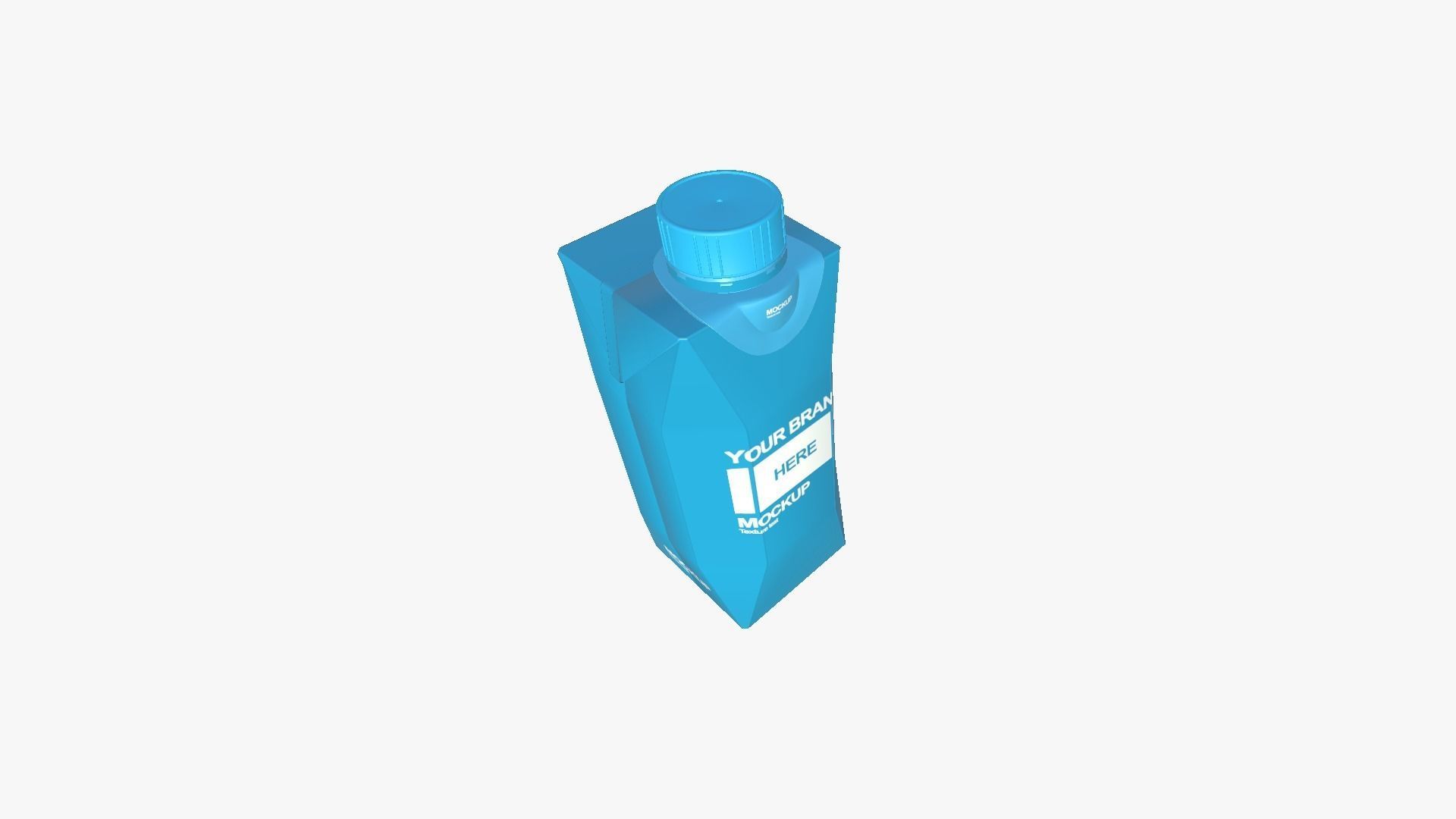 Carton Package A01 - Blank Mock Up Basic Template Low-poly 3D model_5
