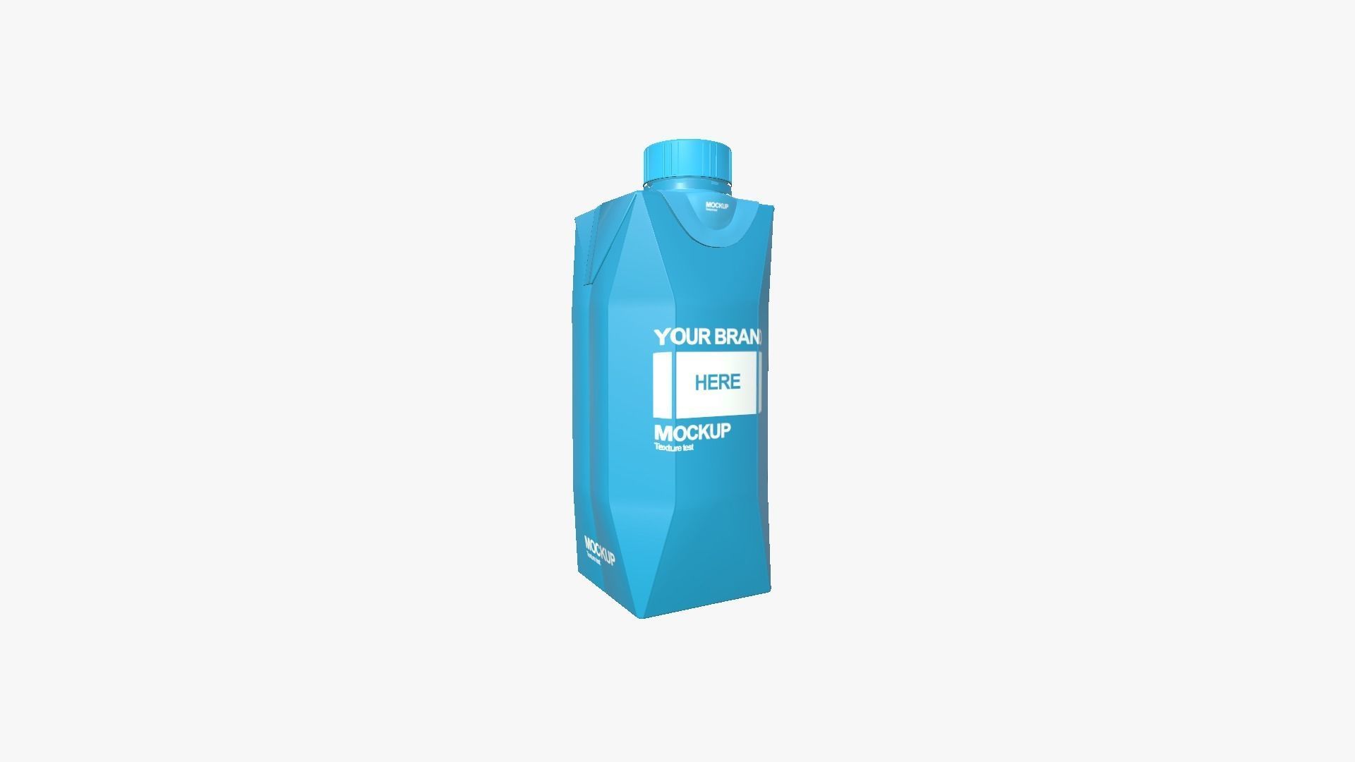 Carton Package A01 - Blank Mock Up Basic Template Low-poly 3D model_1