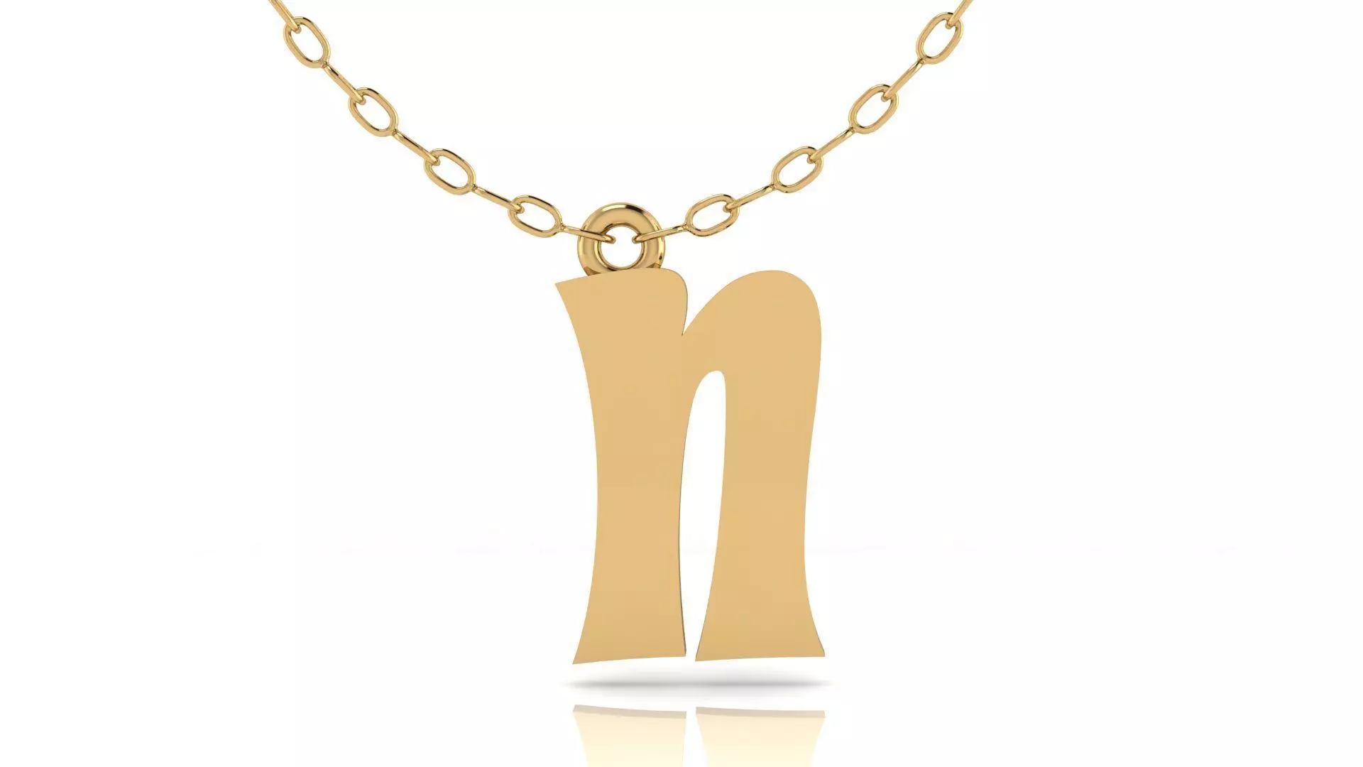 Alphabet Stylish Pendant 3D print model_0