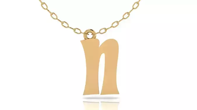 Alphabet Stylish Pendant 3D print model Alphabet Stylish Pendant 3D print model