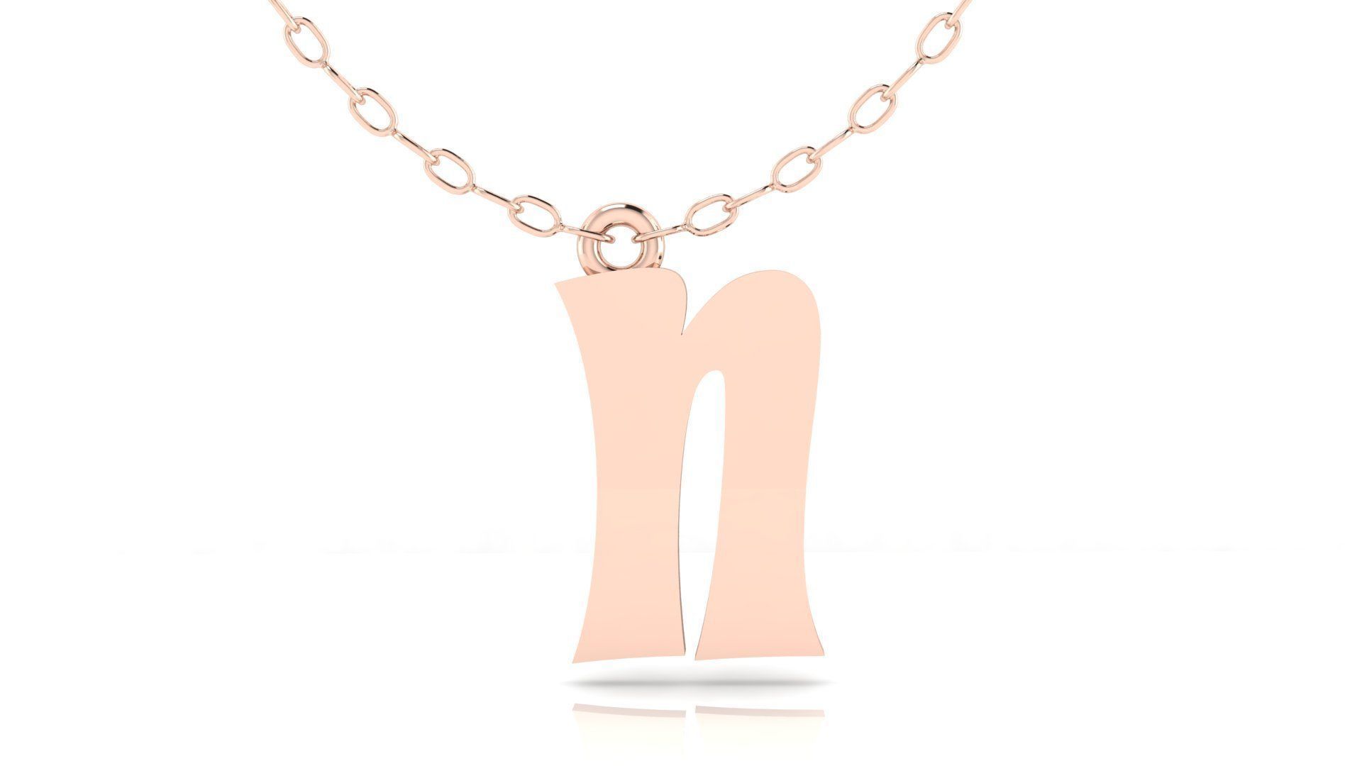 Alphabet Stylish Pendant 3D print model_7