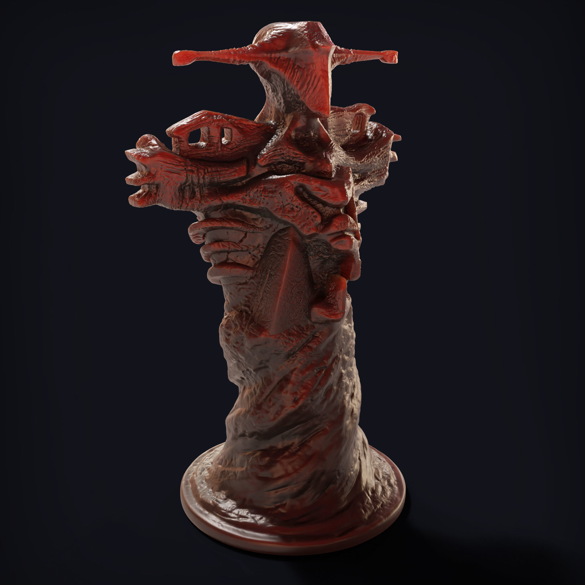 Dire Tower Dota 2 Rook Chess Piece 3D print model_1