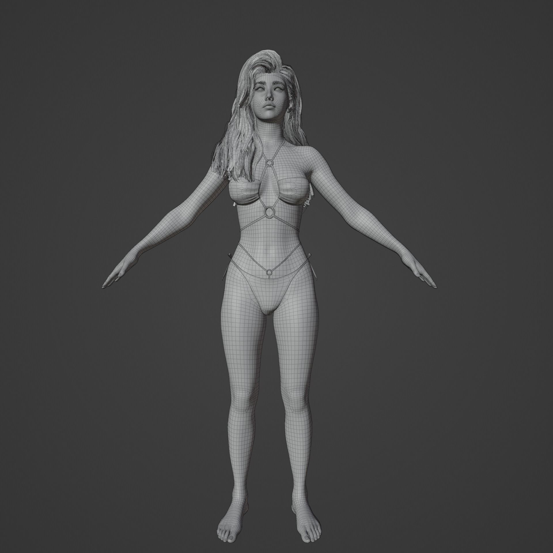 Helen Model Low-poly 3D model_7