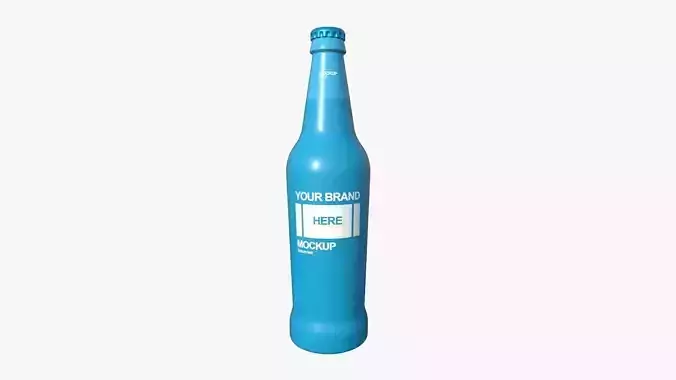 Beer Glass A01 - Blank Mock Up Basic Template Low-poly 3D model