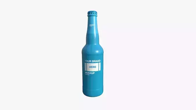 Beer Glass A02 - Blank Mock Up Basic Template Low-poly 3D model
