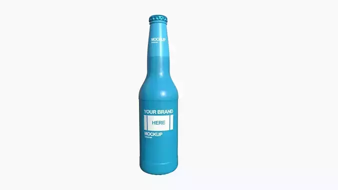 Beer Glass A03 - Blank Mock Up Basic Template Low-poly 3D model