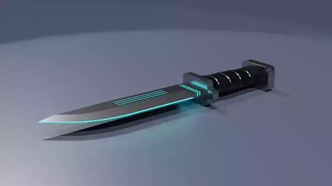 Knife SCI FI 3D model