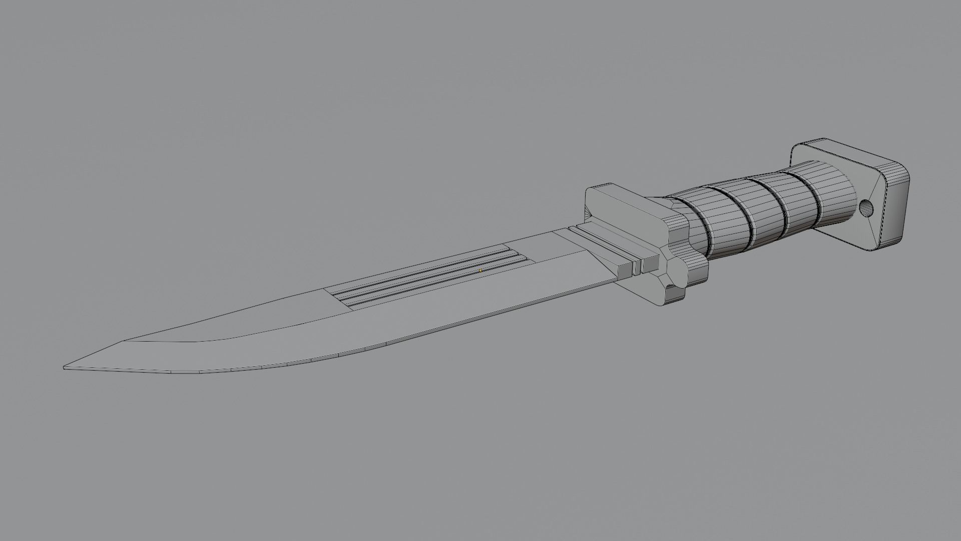 Knife SCI FI 3D model Low-poly 3D model_4