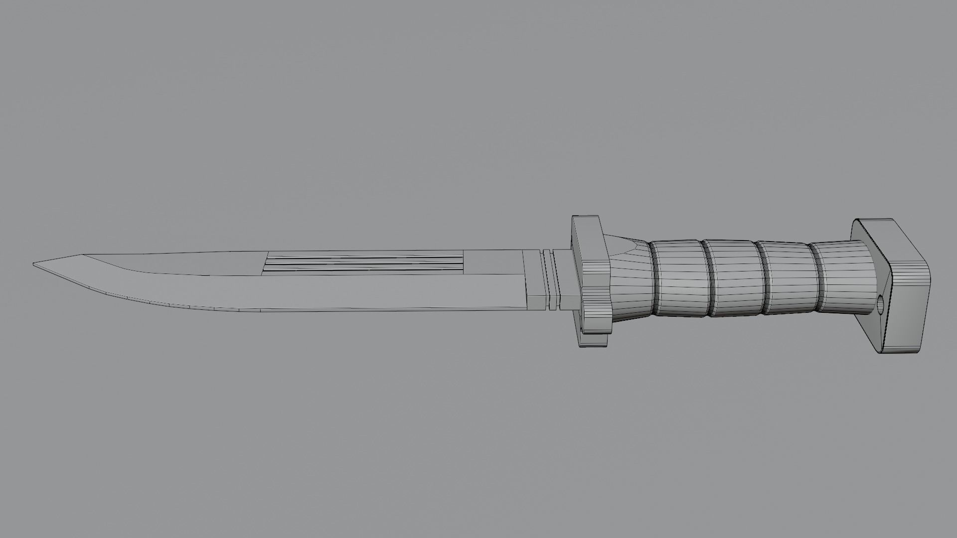 Knife SCI FI 3D model Low-poly 3D model_5