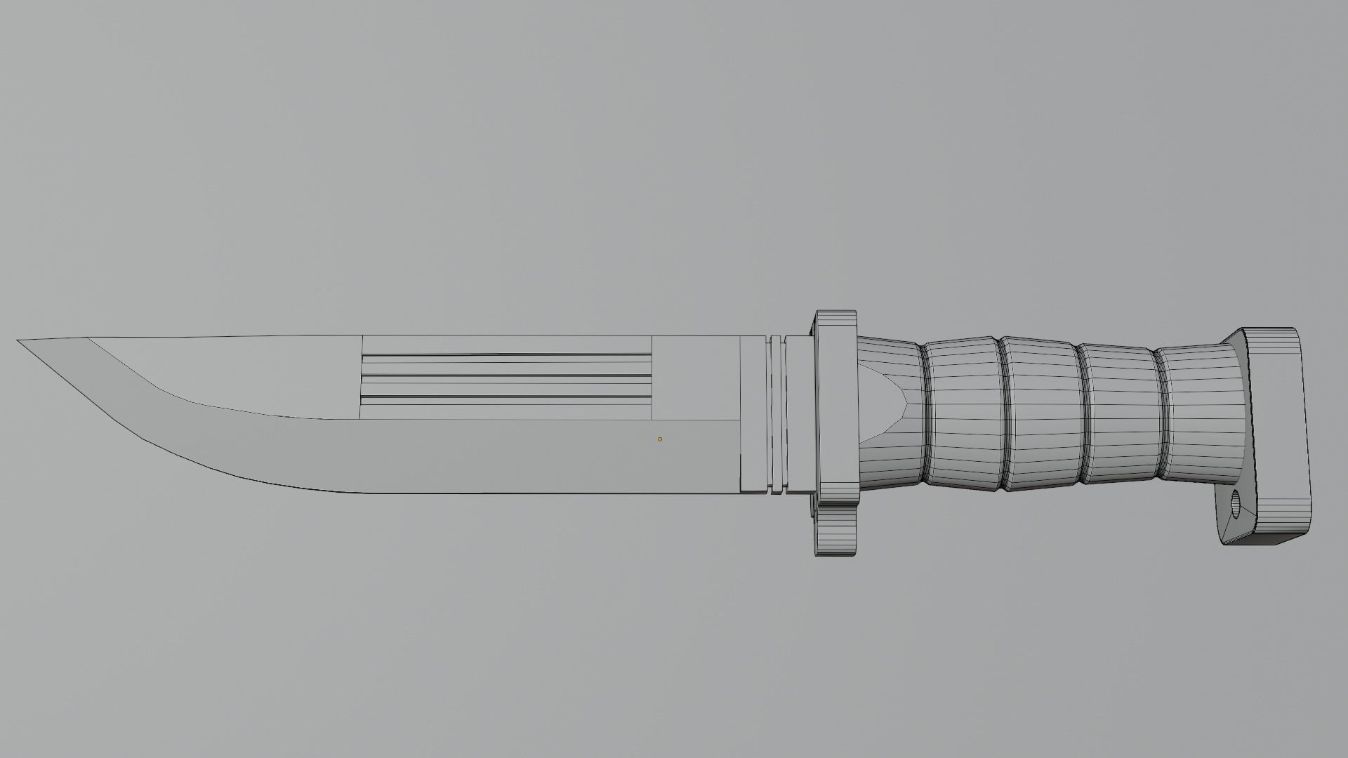 Knife SCI FI 3D model Low-poly 3D model_6
