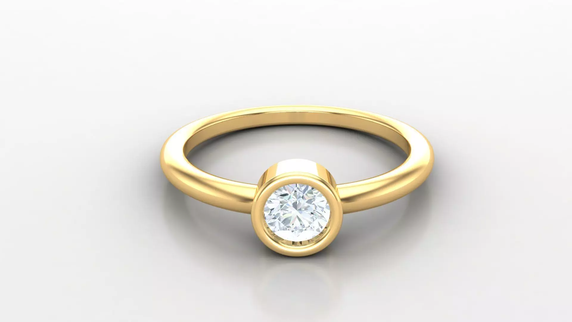 SLT 135 Diamond Women Ring Version 3 3D print model