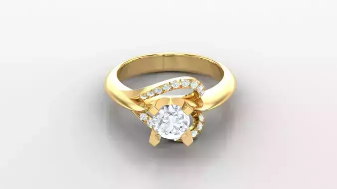 SLT 122 Diamond Women Ring Version 3