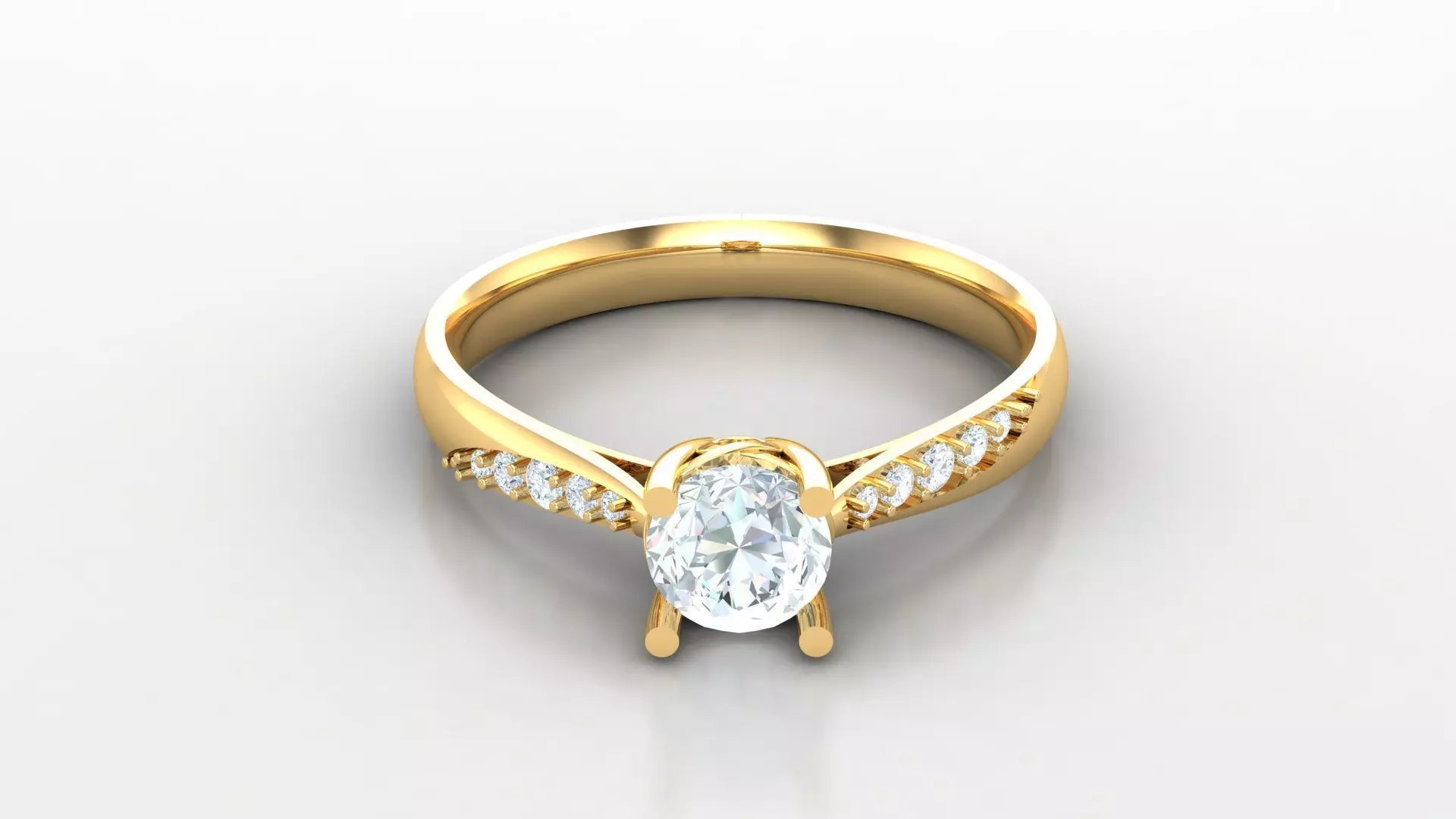 SLT 120 Diamond Women Ring Version 3 3D print model_0