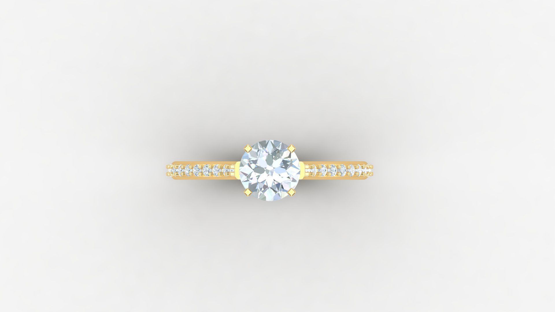 SLT 118 Diamond Women Ring Version 3 3D print model_5