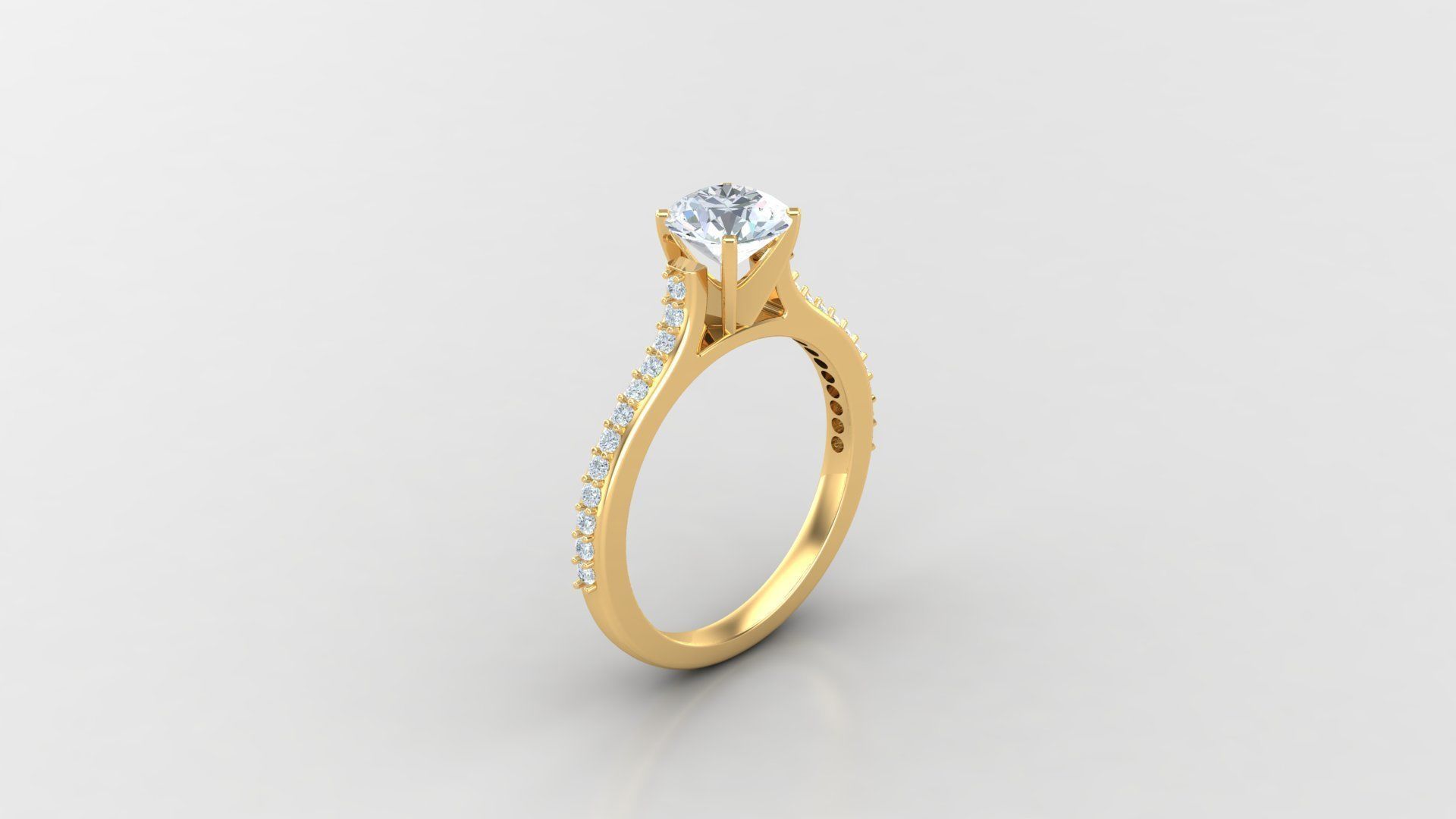 SLT 118 Diamond Women Ring Version 3 3D print model_2