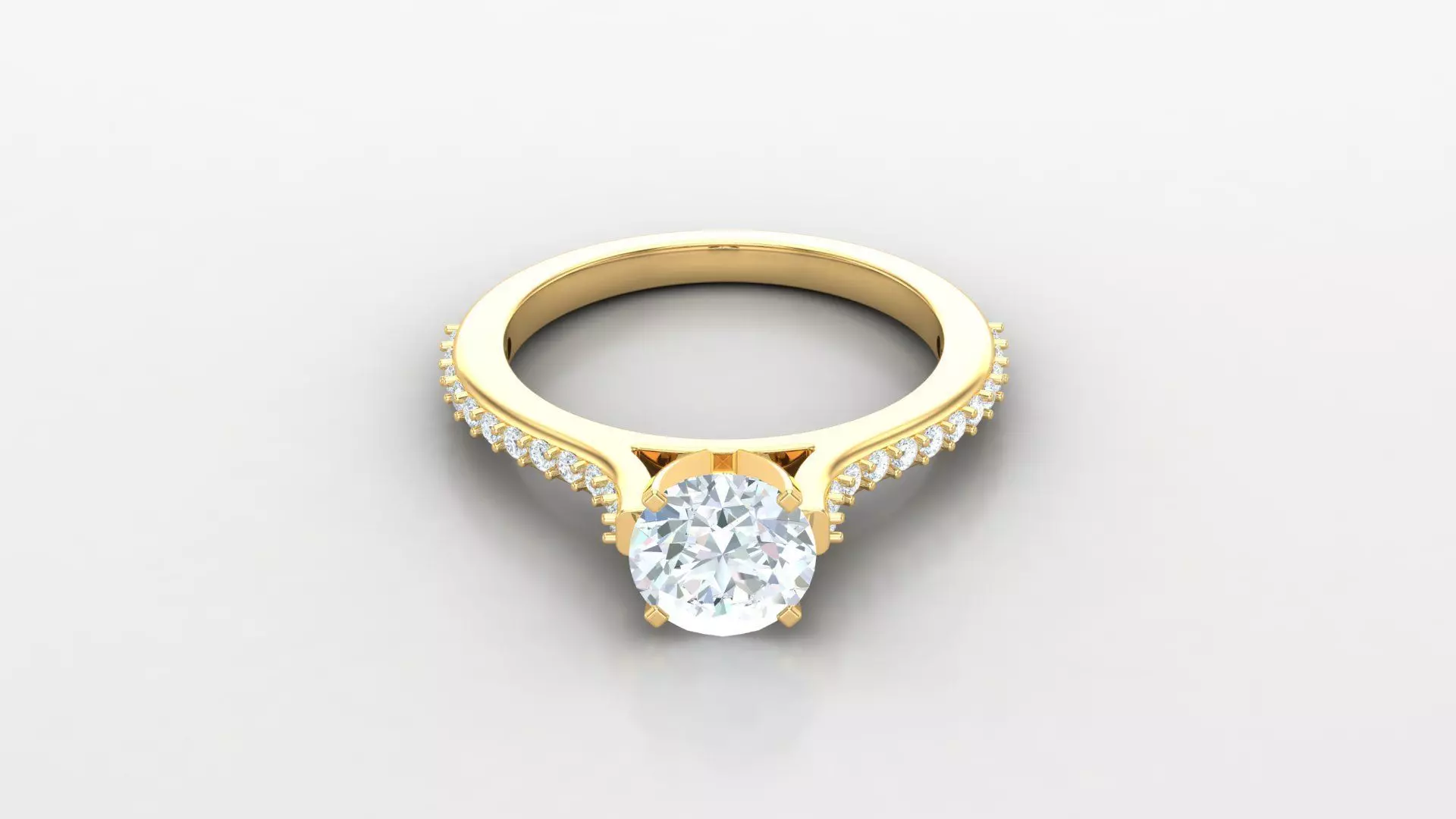 SLT 118 Diamond Women Ring Version 3 3D print model_0