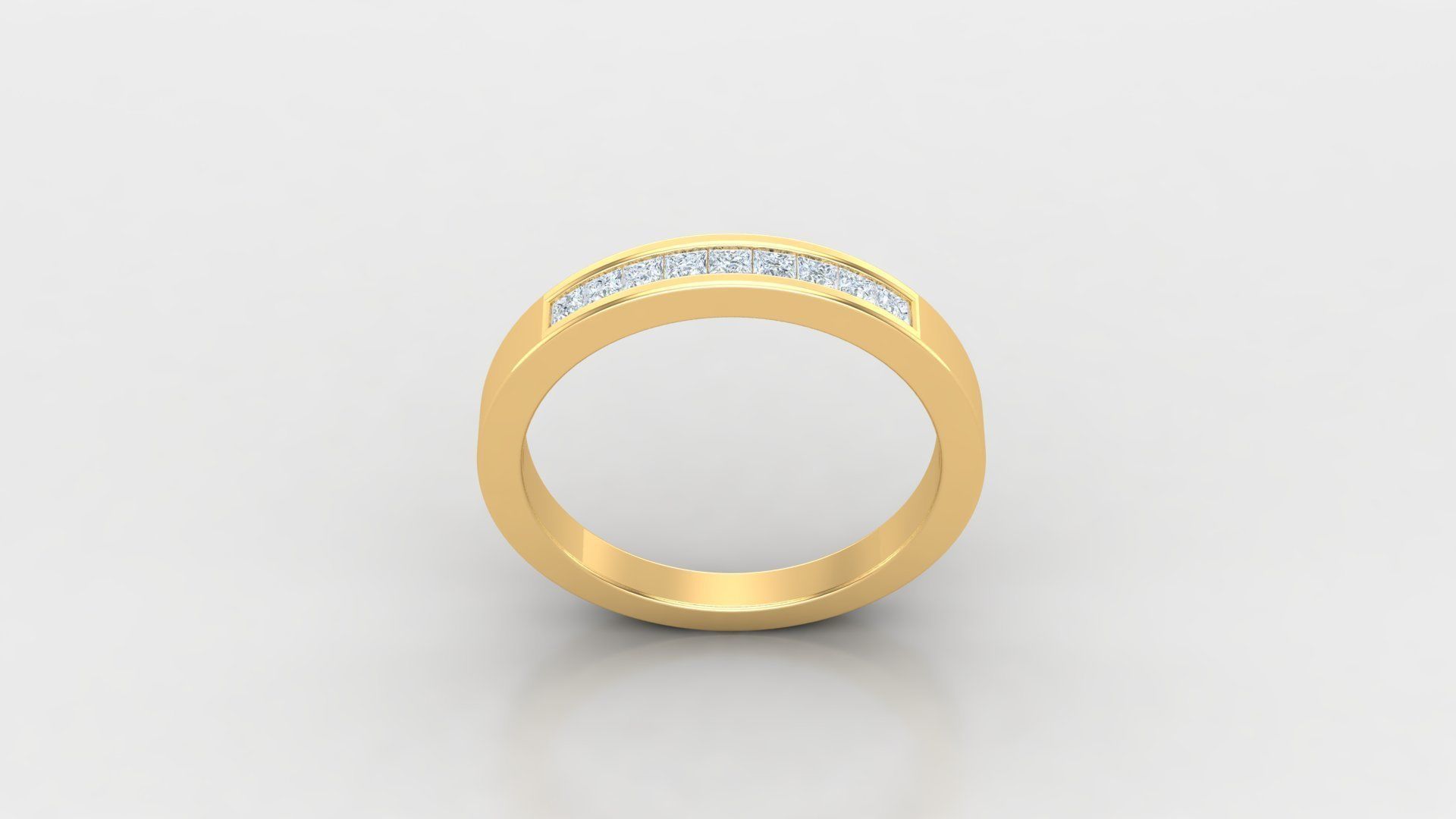 SLT 115 Diamond Women Ring Version 3 3D print model_3