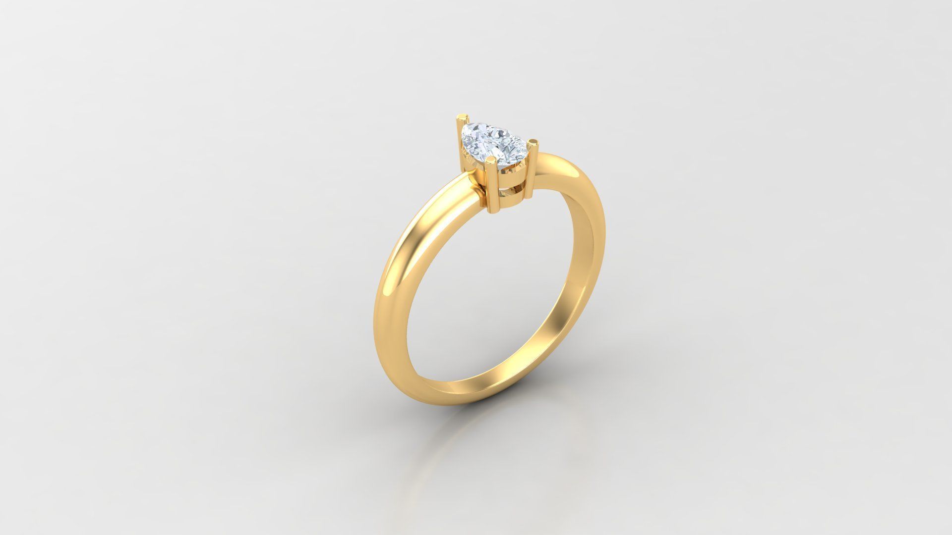 SLT 114 Diamond Women Ring Version 3 3D print model_2