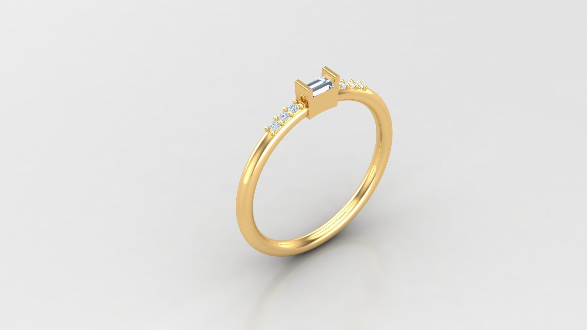 SLT 112 Diamond Women Ring Version 3 3D print model_2