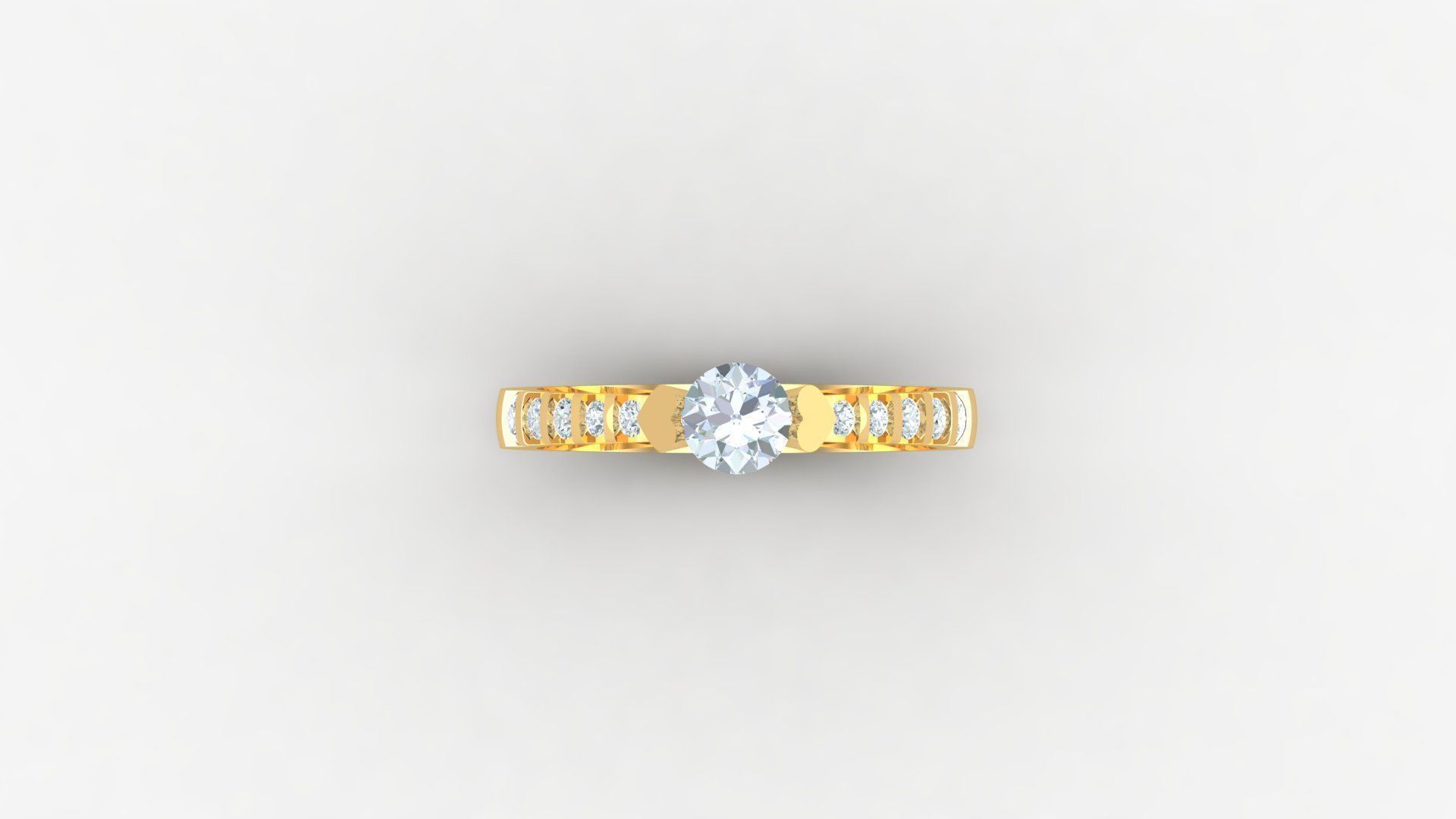 SLT 109 Diamond Women Ring Version 3 3D print model_5