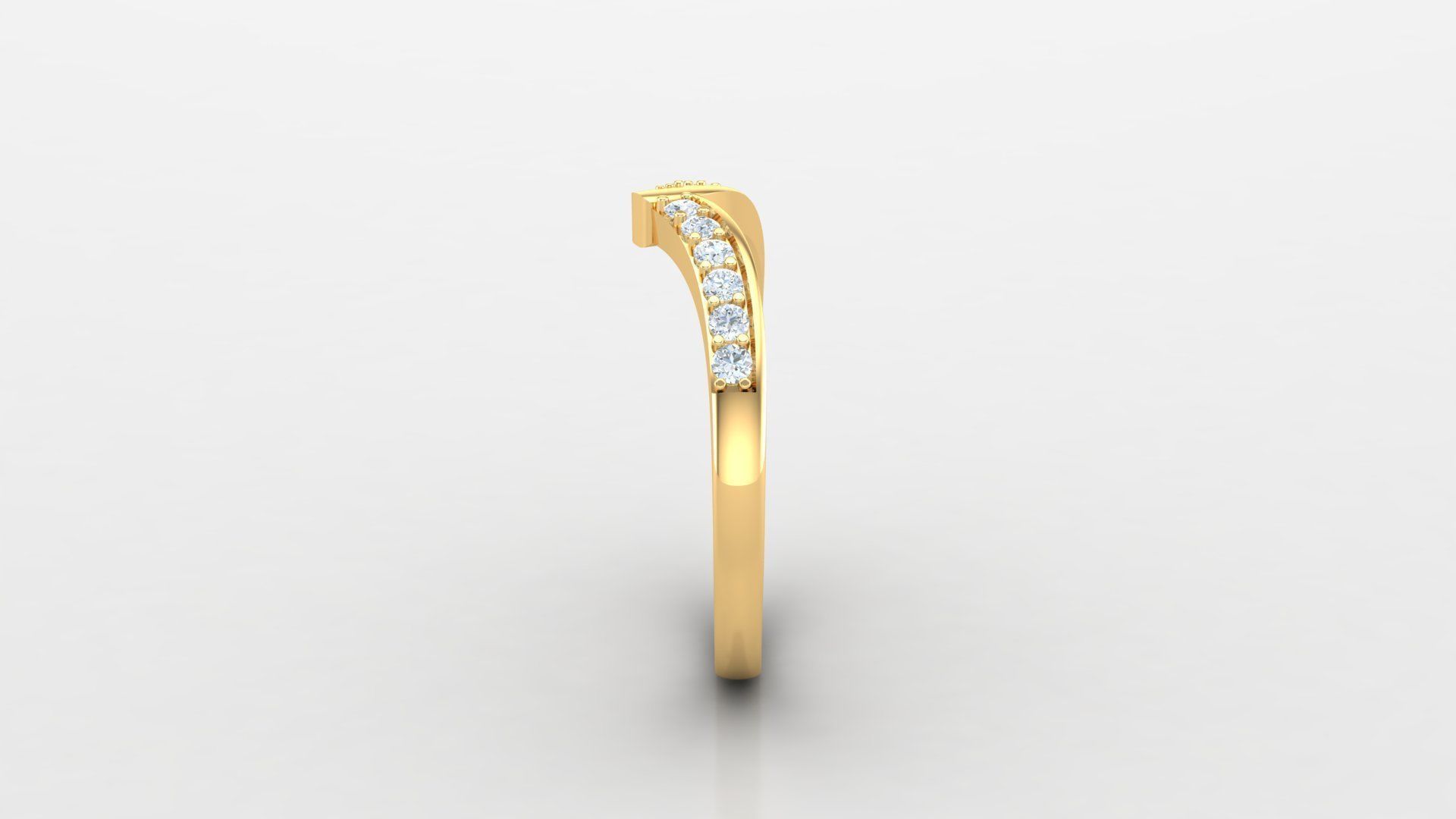 SLT 108 Diamond Women Ring Version 3 3D print model_4