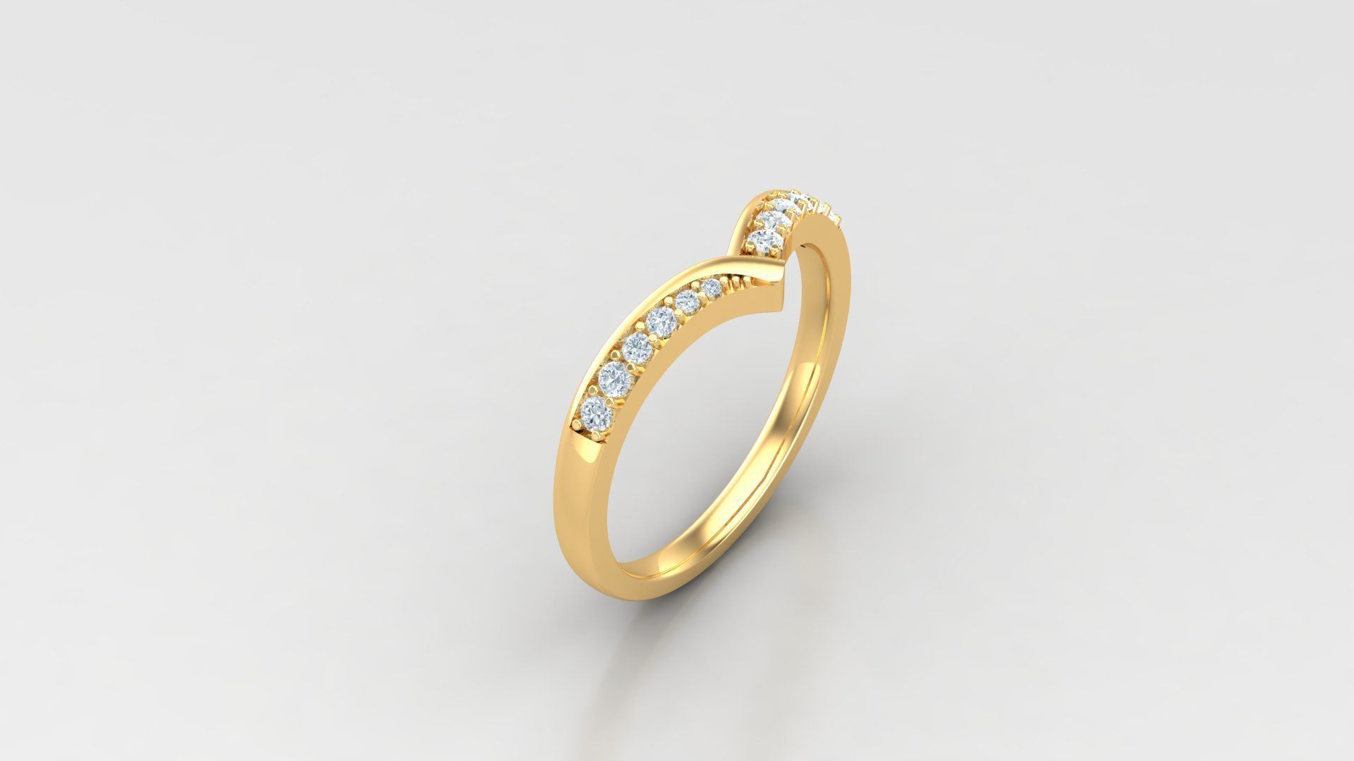 SLT 108 Diamond Women Ring Version 3 3D print model_2