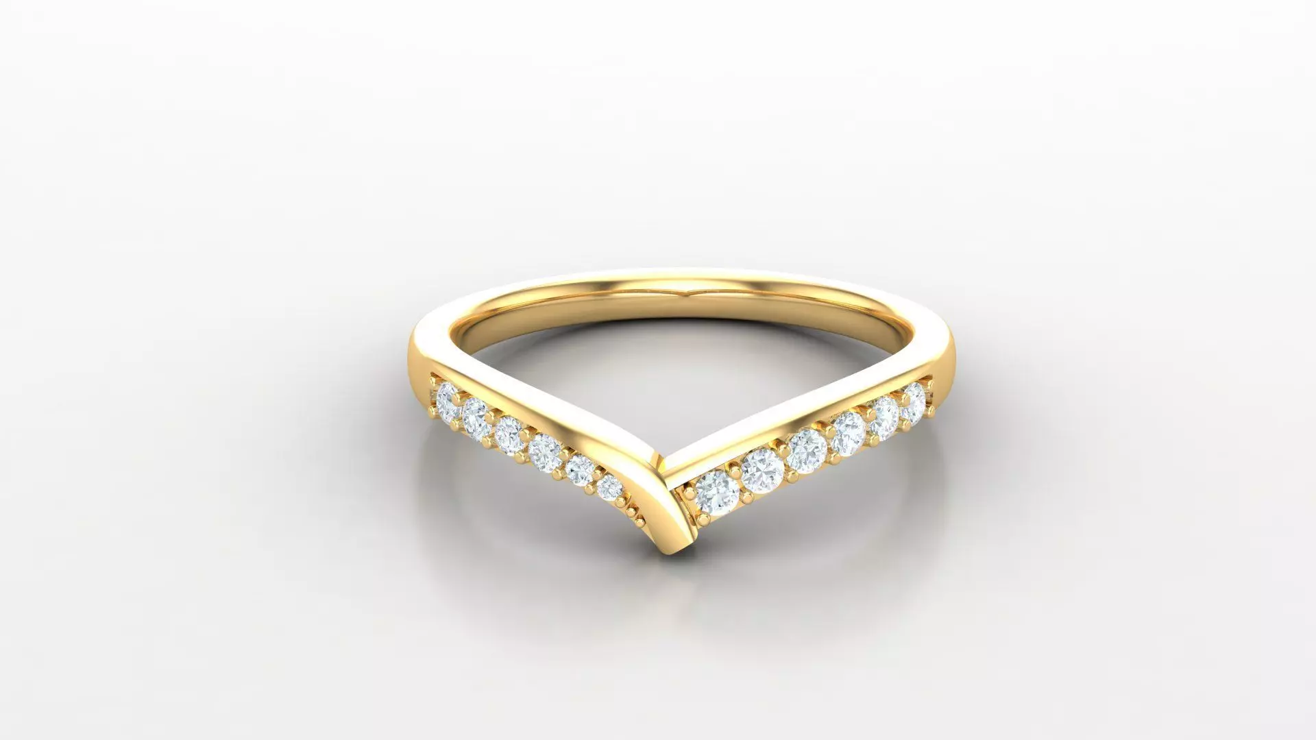 SLT 108 Diamond Women Ring Version 3 3D print model_0