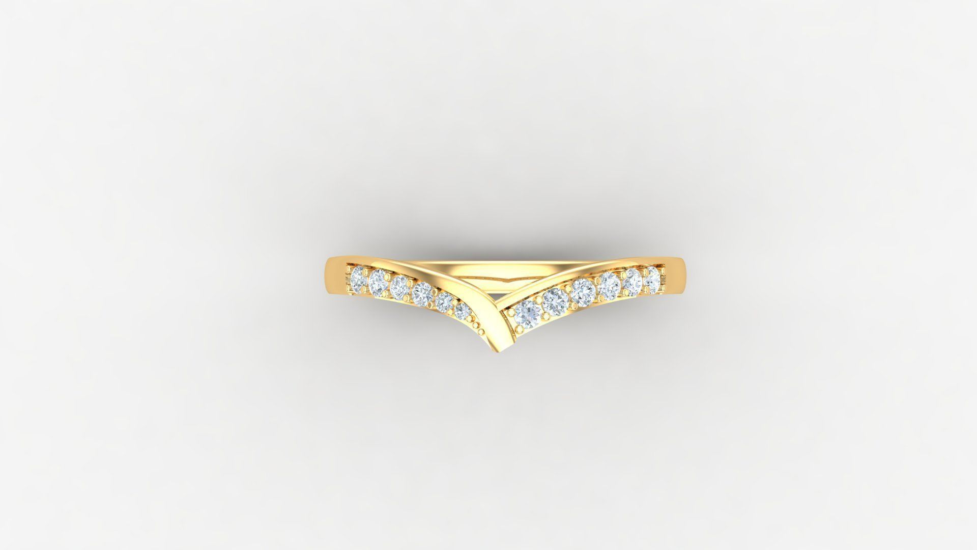 SLT 108 Diamond Women Ring Version 3 3D print model_5