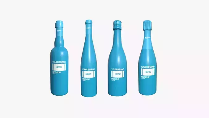 04 Wine Glass Mock Up Collection - Blank Template 