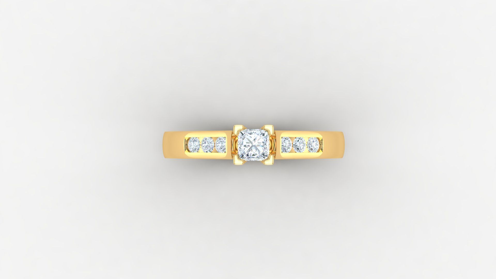 SLT 106 Diamond Women Ring Version 3 3D print model_5