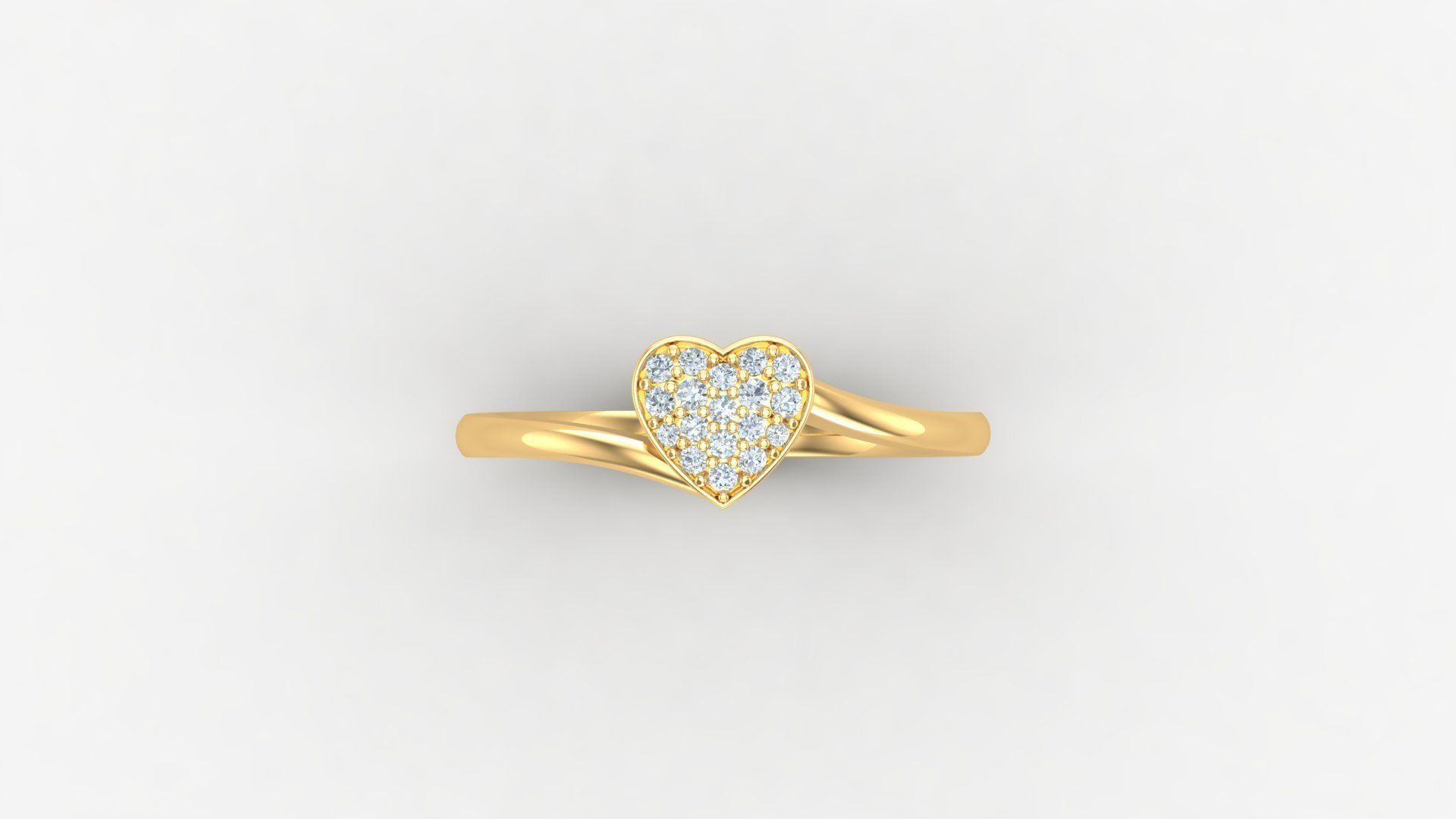 SLT 104 Diamond Women Ring Version 3 3D print model_5